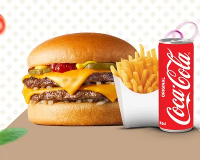 Menu Double Burger